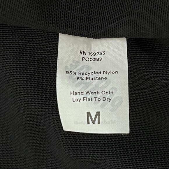 Womens Size Medium Black Mini Slip Dress Rhinestone Strap Cowl Neck Y2K Recycled - Picture 6 of 6